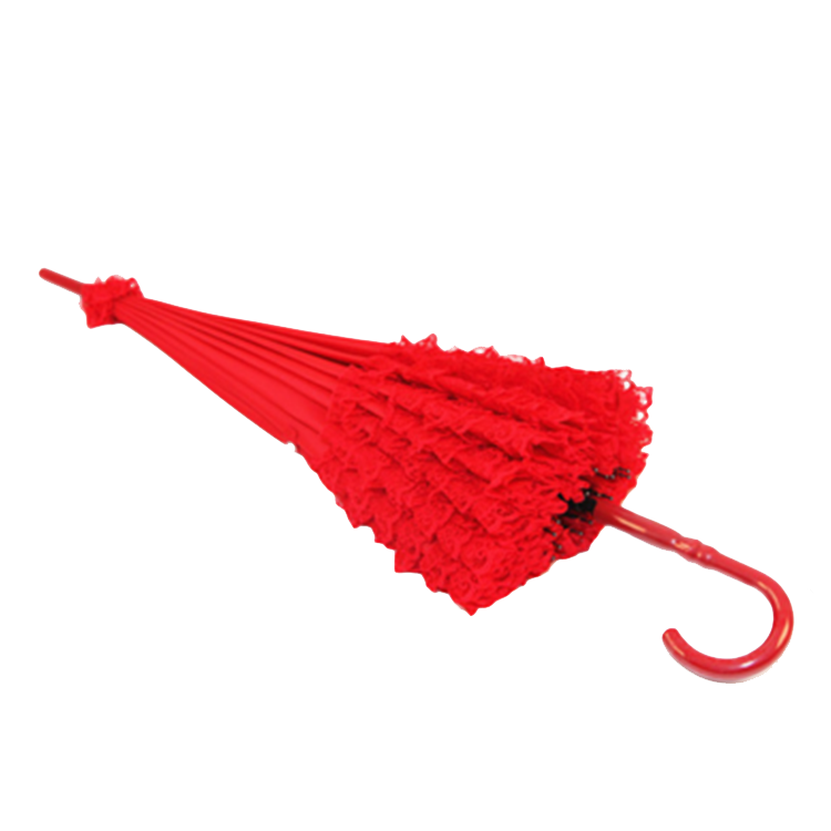 Wholesale wedding umbrella Red ladies stick umbrella Women long handle Tower Pagoda umbrella