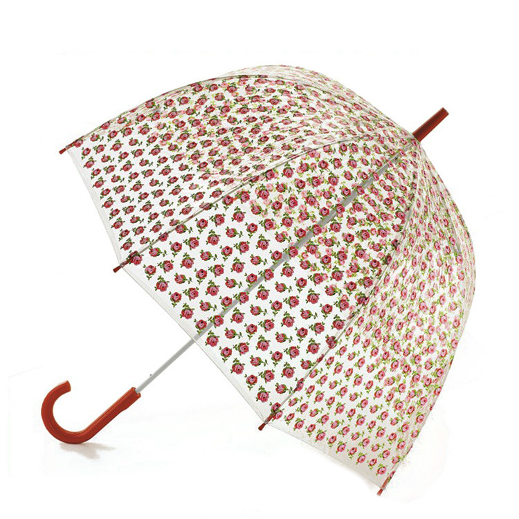 Hot selling fashion strong full body transparent clear plastic umbrella