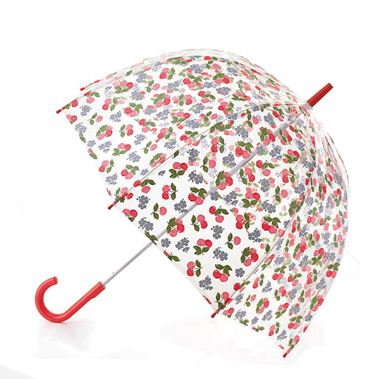 Hot selling fashion strong full body transparent clear plastic umbrella