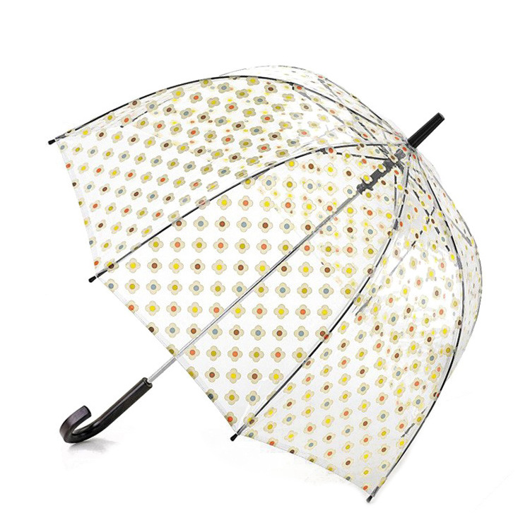 Hot selling fashion strong full body transparent clear plastic umbrella