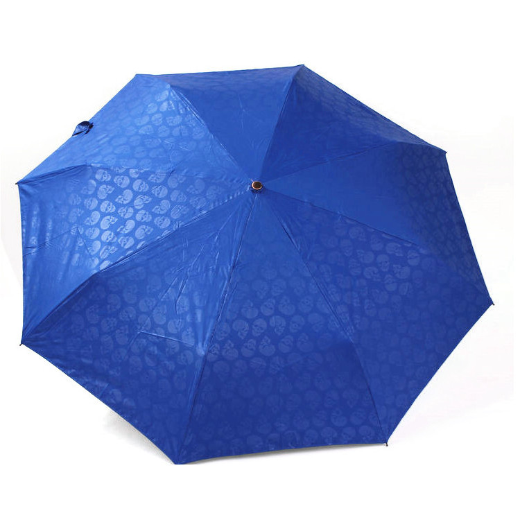 gold coat uv protection all over printing automatic opening and closing 3 folding umbrella with metal handle