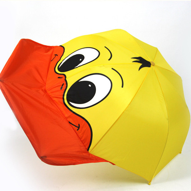 High creative unusual cartoon duck kids umbrella