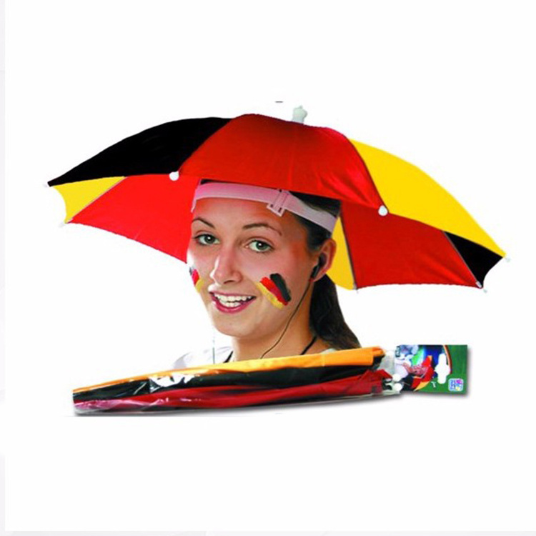 China outdoor small head umbrella, mini umbrella hat, sunshade hat umbrellas