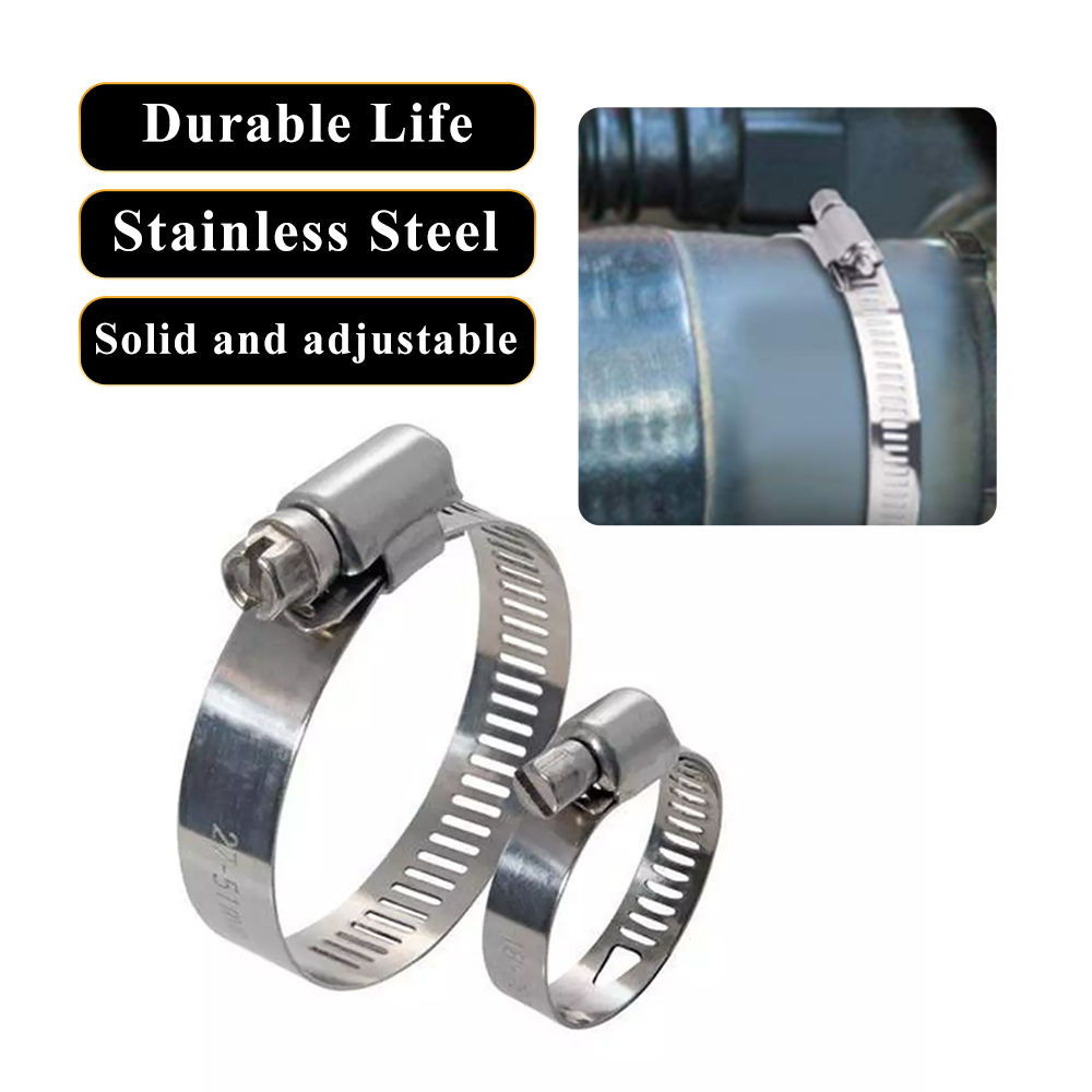 Duct Stainless Steel  Fuel  Pipe Hose Clamp Adjustable Air Ducting American Type Clamp