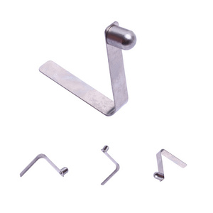 Stainless Steel V-Spring Clip Single Button Lock Clamp For Tent