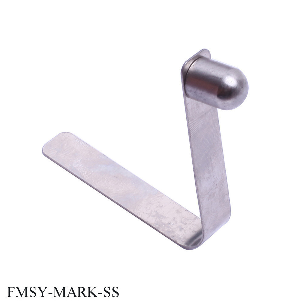 Stainless Steel V-Spring Clip Single Button Lock Clamp For Tent