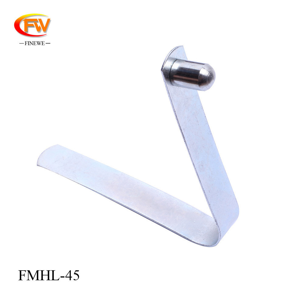 Manufacture Solid Head Flat Spring Metal Steel Button Lock Spring Clips Pin For 40-55mm Tube Diameter