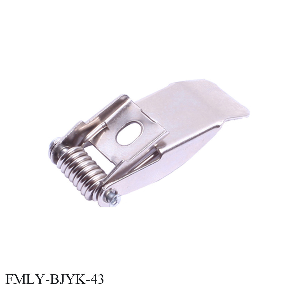 FINEWE nickel plating flat metal fixed spring clips lamp stamping holder bracket for panel ceiling