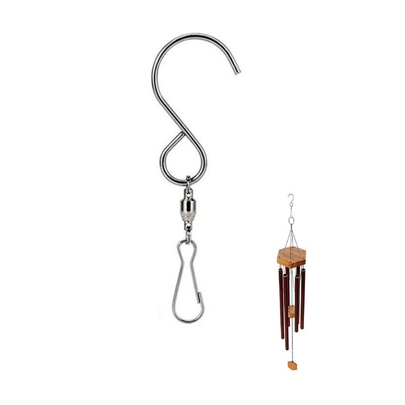 Stainless Steel Wind Chime Hook Self-Rotating Hook Outdoor Pendant Decorative Hook