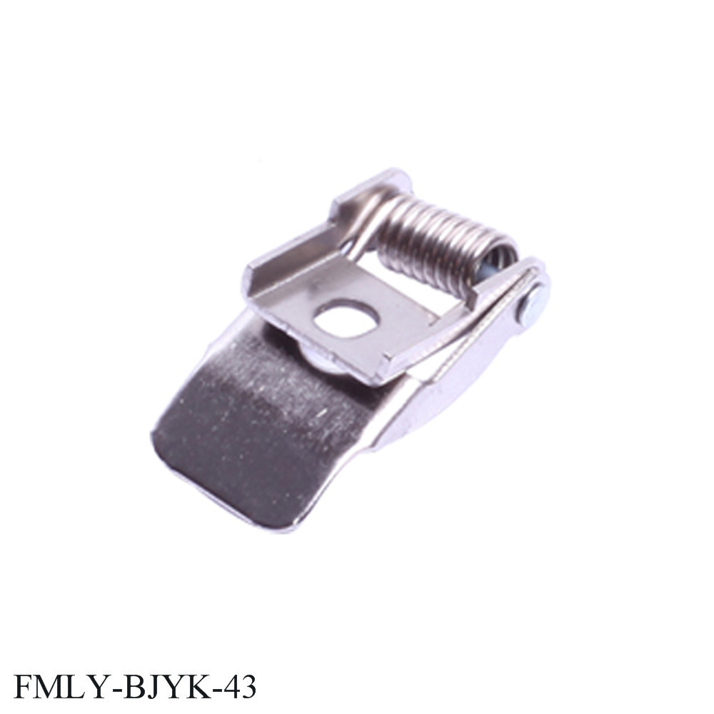 FINEWE nickel plating flat metal fixed spring clips lamp stamping holder bracket for panel ceiling