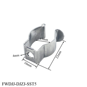 Wholesale  galvanze fluorescent lamp accessories T4/ T5 bracket fixed hold lamp metal clip spring clip buckle