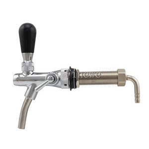 Adjustable Beer Tap Faucet With 100mm Long Shank Chrome Plating Homebrew Kegging Draft Beer Dispenser Tap