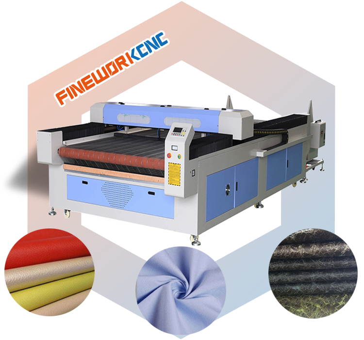 Large size Roll Fabric Textile 150W 130W auto feeding leather fabric cloth co2 laser cutting cutter machine price for fabric