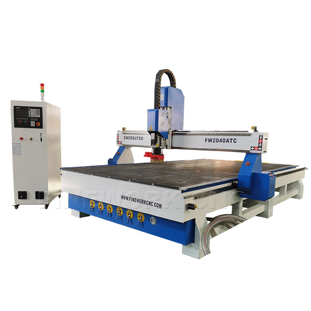 Auto tool change 1325 2030 2040 cnc 4 axis ATC wood aluminum cnc router machine price