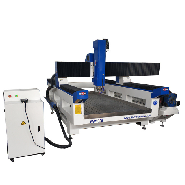 ATC 3d stone wood 4 axis stone engraving cnc router 1325 2030 marble granite saw engraving engraver cutting machine for stone