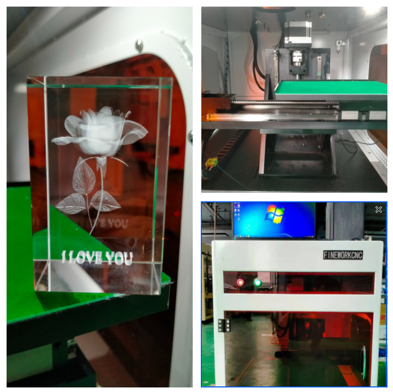 lazer printer 3D photo Crystal cube mini 3D inner laser crystal subsurface cube photo engraving machine price for crystal