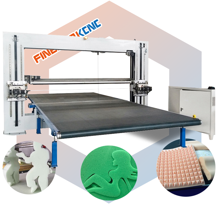 cnc cheap 2d 3d contour memory foam sponge mattress  materials cutter cutting machine for pvc foam board