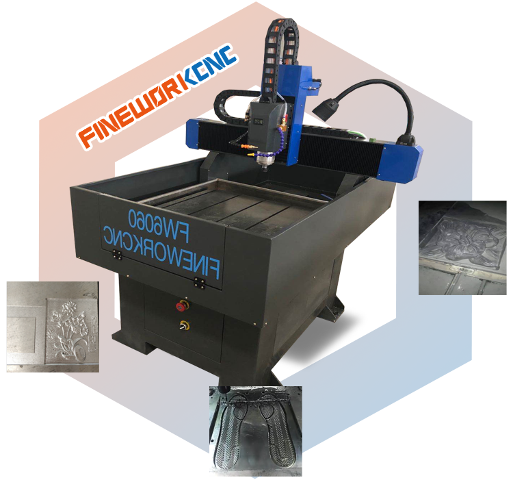 6060 CNC Mini small metal mould milling engraving router machine 3 axis portable for moulding aluminium metal