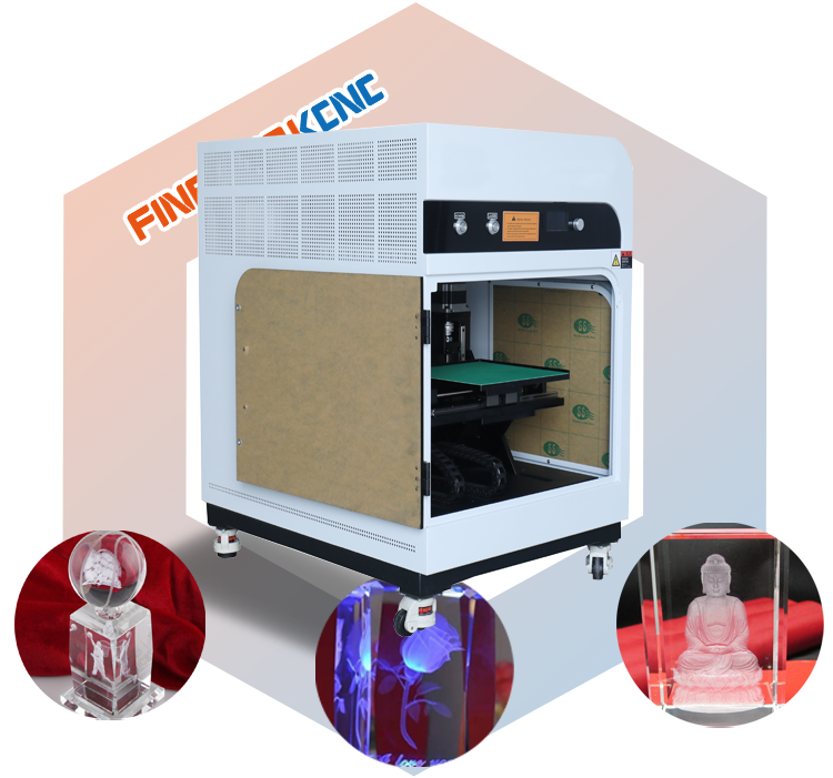 lazer printer 3D photo Crystal cube mini 3D inner laser crystal subsurface cube photo engraving machine price for crystal