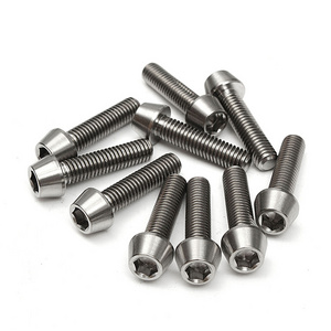 Custom Titanium Alloy Bolt Screw Hexagon Flange Head Gr5 M3 M6 M8 Titanium Screw