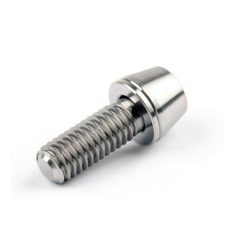 Custom Titanium Alloy Bolt Screw Hexagon Flange Head Gr5 M3 M6 M8 Titanium Screw