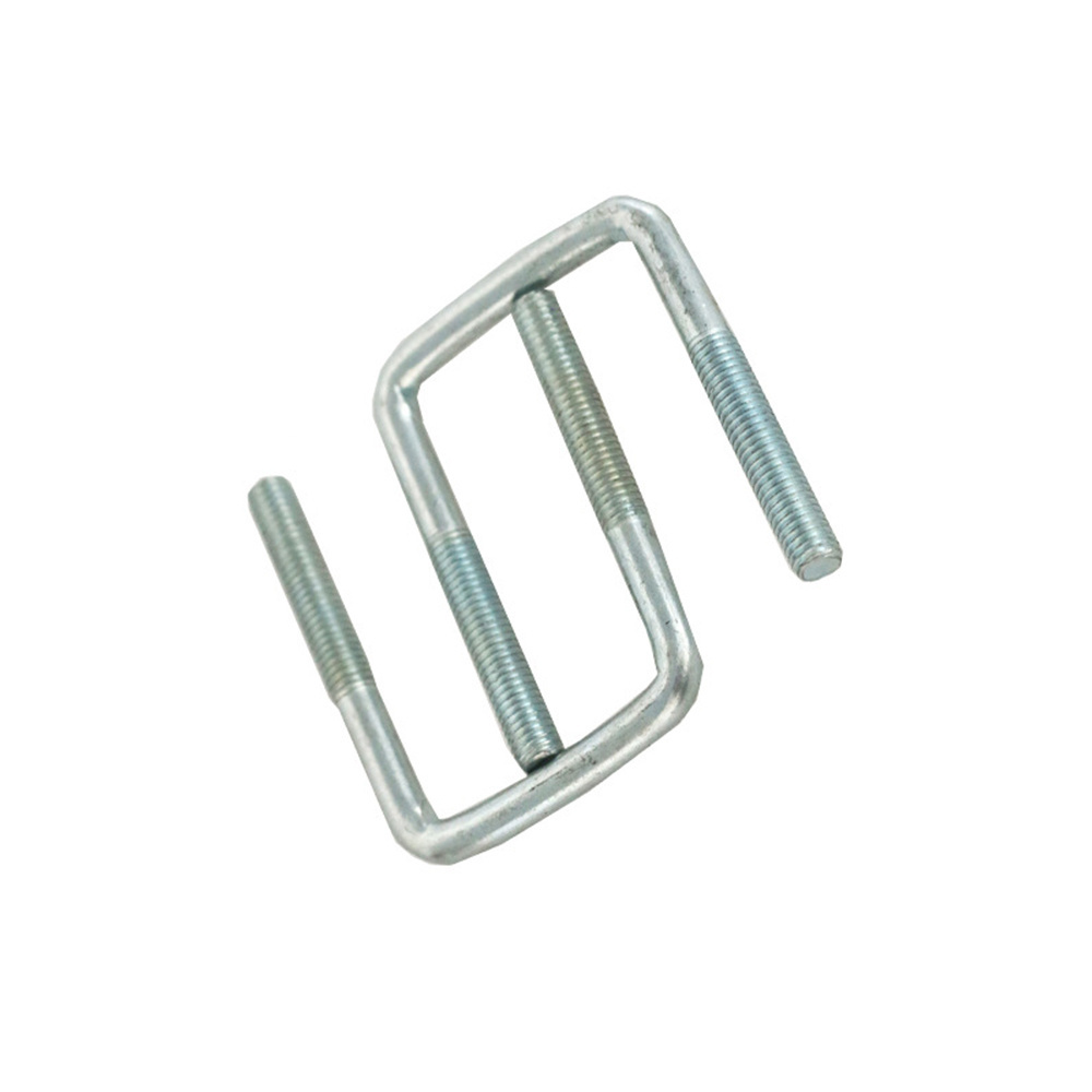 Grade 4.8 galvanized right-angle square clamp U-shaped clamp solar photovoltaic square bolt