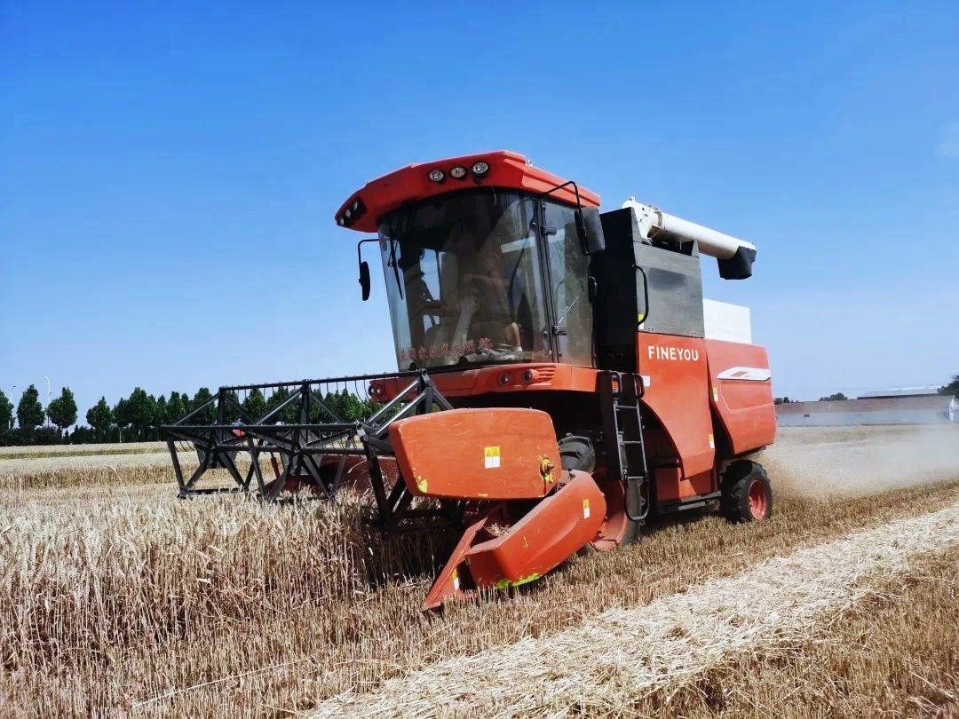 wheat cutter harvester self-propelled oat grain combine harvester