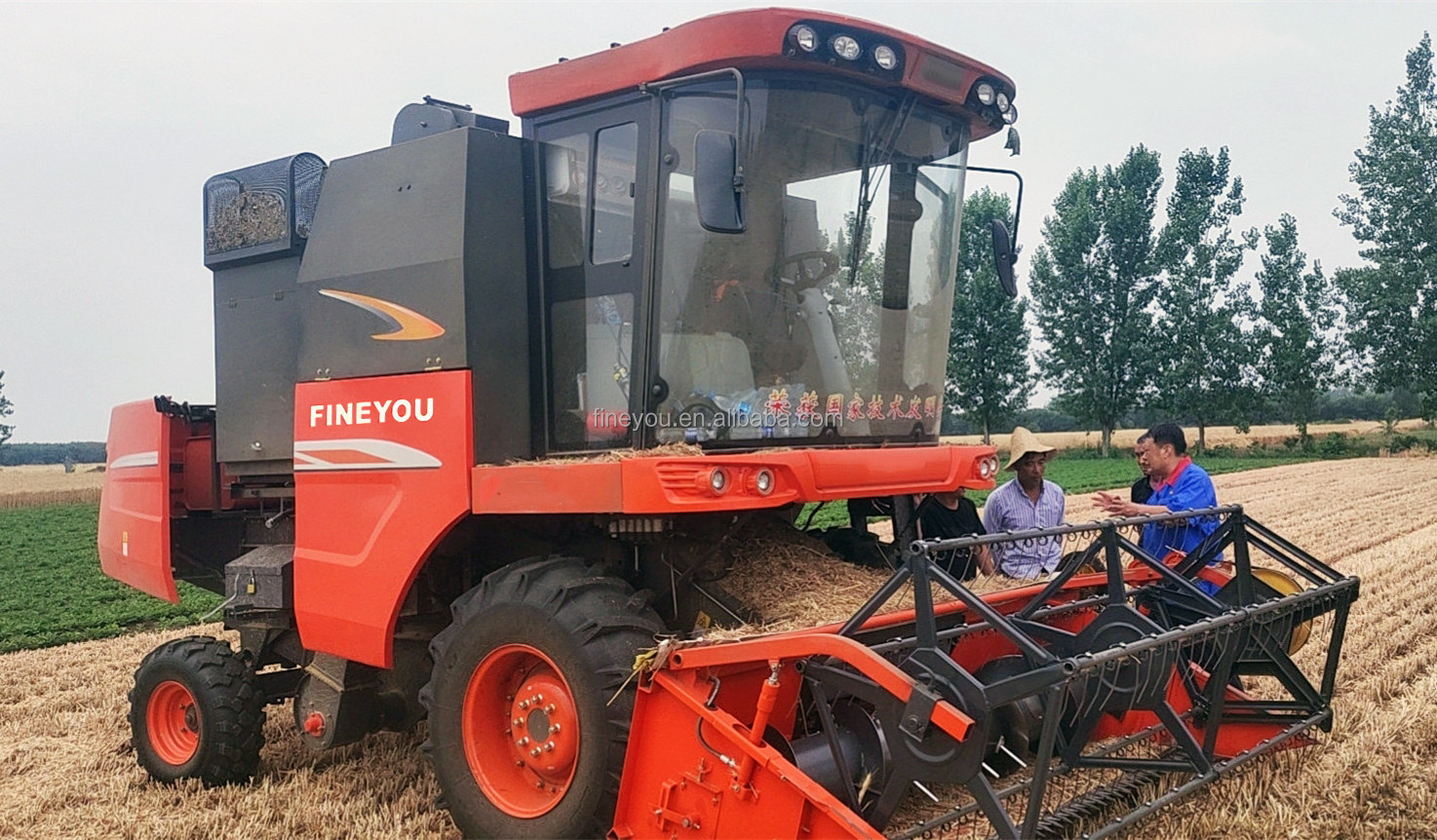 wheat cutter harvester self-propelled oat grain combine harvester