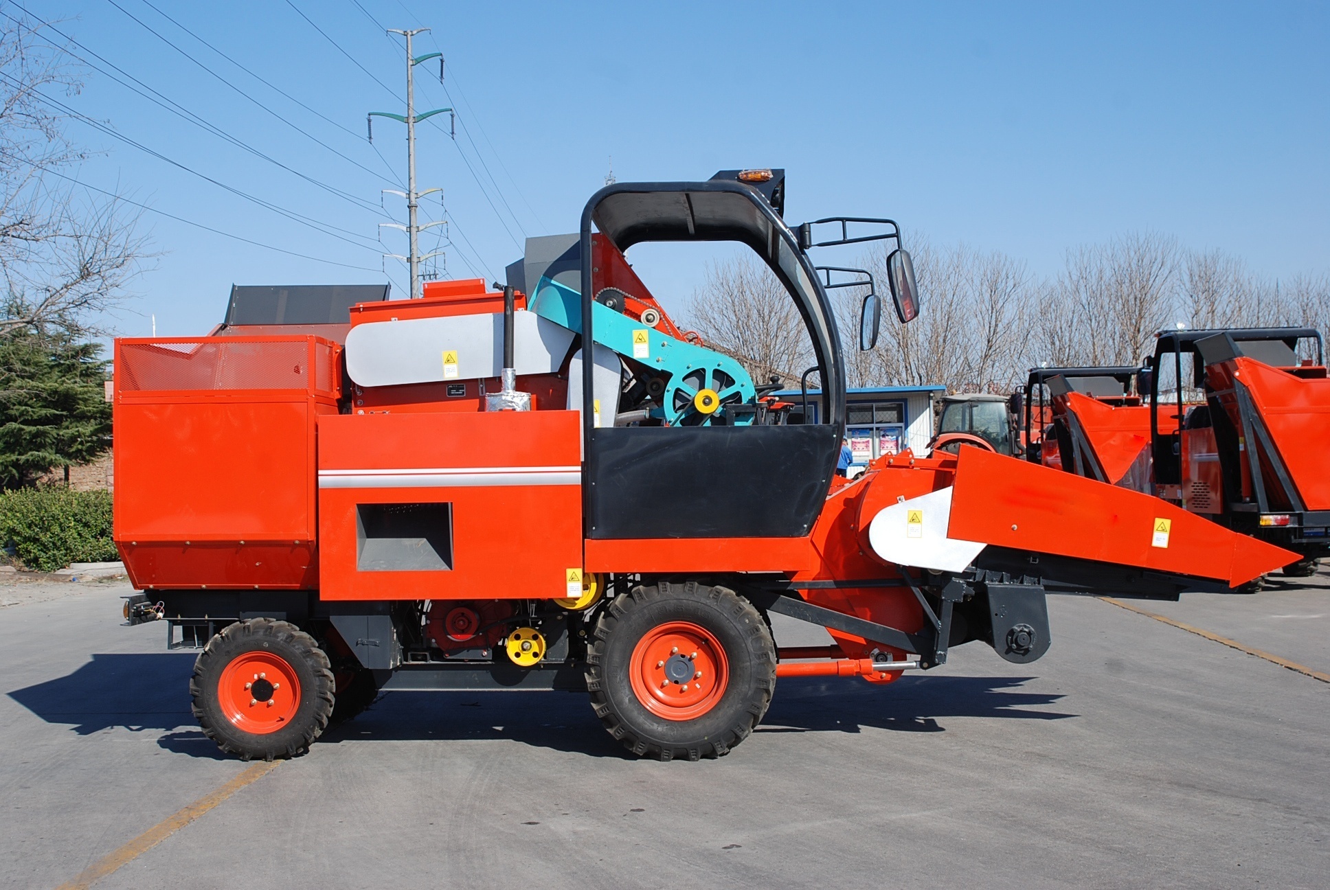 ear corn picking 2 row combine harvester for sale