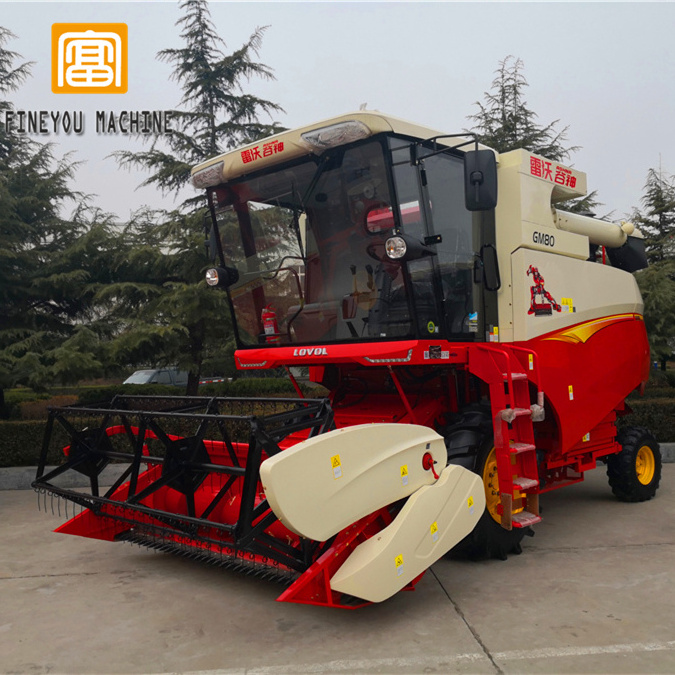 2021 new Lovol GM80 combine harvester for wheat and corn