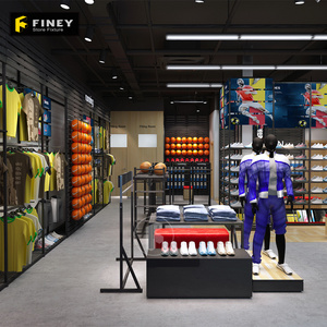 Modern New Design Sport Shop Interior layout Decoration Clothing Shoes Display Racks For Sport Store Fixtures Retail Display