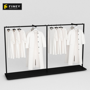 Metal Hanging Clothes Mens T Shirt Suit Display Racks For Shop