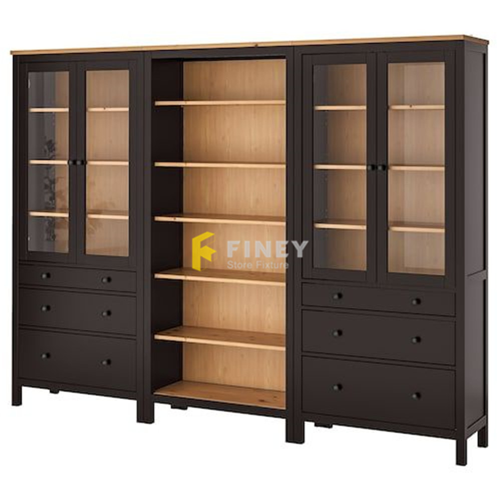 Custom  Wholesale Price Retail Modern Library Interior Book Shelves Decoration Book Shelves For Library Furniture