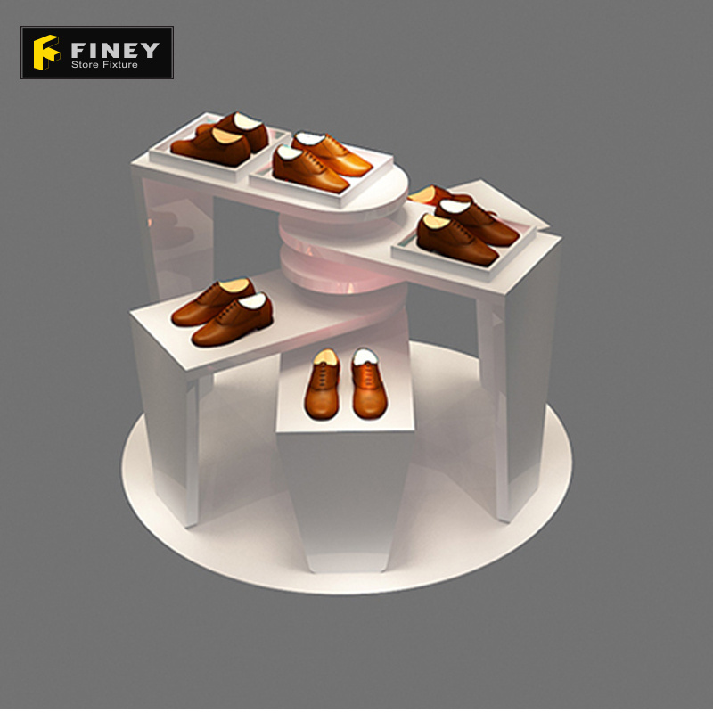 Custom MDF Rotating Shoe Rack Designs Wood Fittings Manufacturer Rotating Shoe Rack