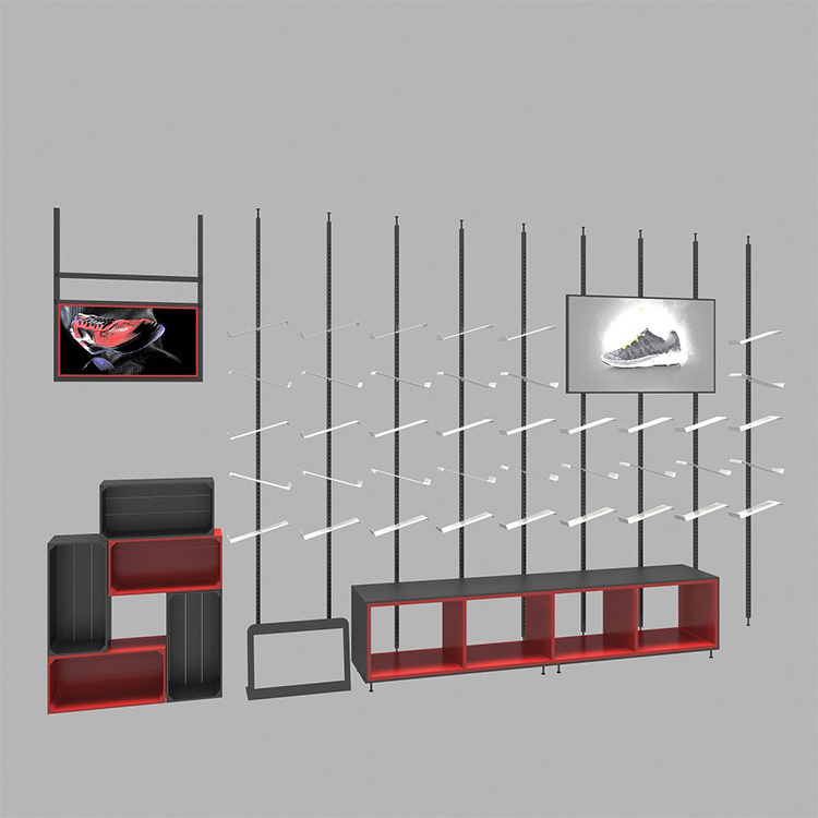 Shoe Store Display Racks For Shoes Showroom Design Shoes Rack Walls