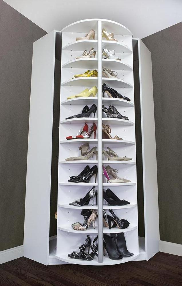 Wooden Rotating Shoe Rack High Quality Shoes display  Factory Price Storage Cabinet Design Display