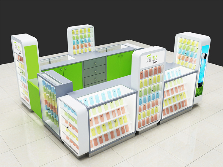 Direct Factory Price Sale Cellphone Cases Retail Kiosk Furniture Display For Mall