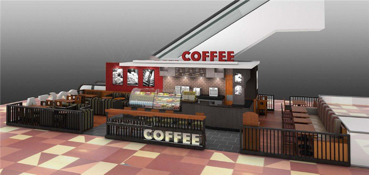 Modern Mall Coffee Kiosk Layout Decoration Customized Coffee Counter Shop Kiosk Furniture For Coffee Kiosk Design