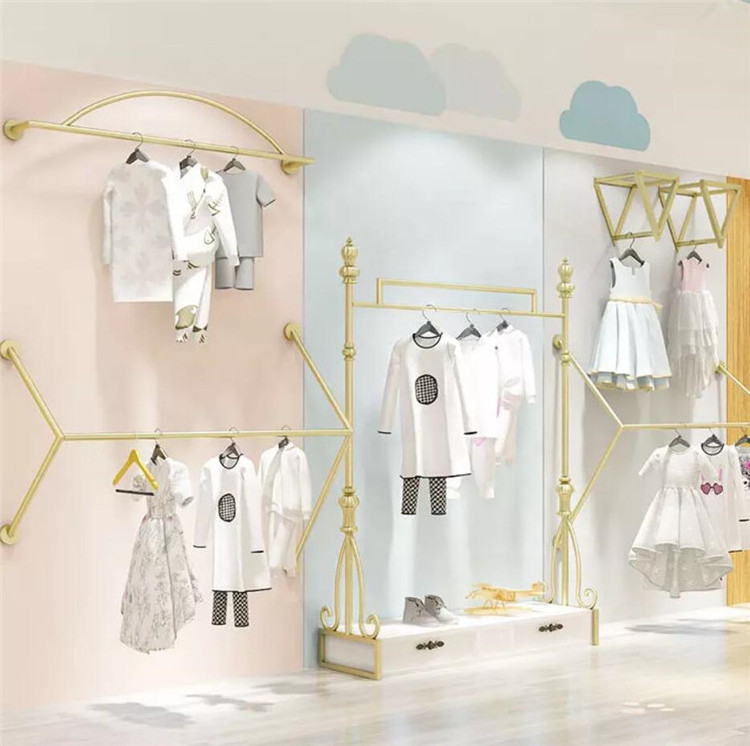 Kids Clothes Display Rack Fashion Retail Baby Clothes Display Units