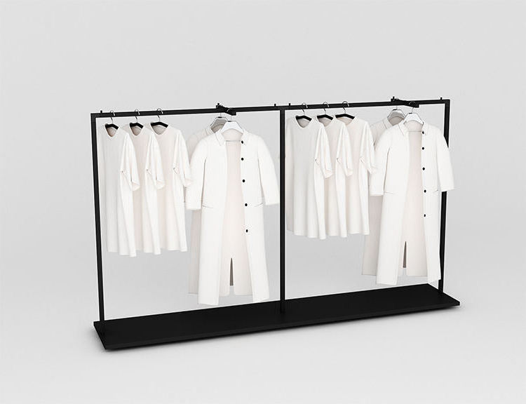 Metal Hanging Clothes Mens T Shirt Suit Display Racks For Shop