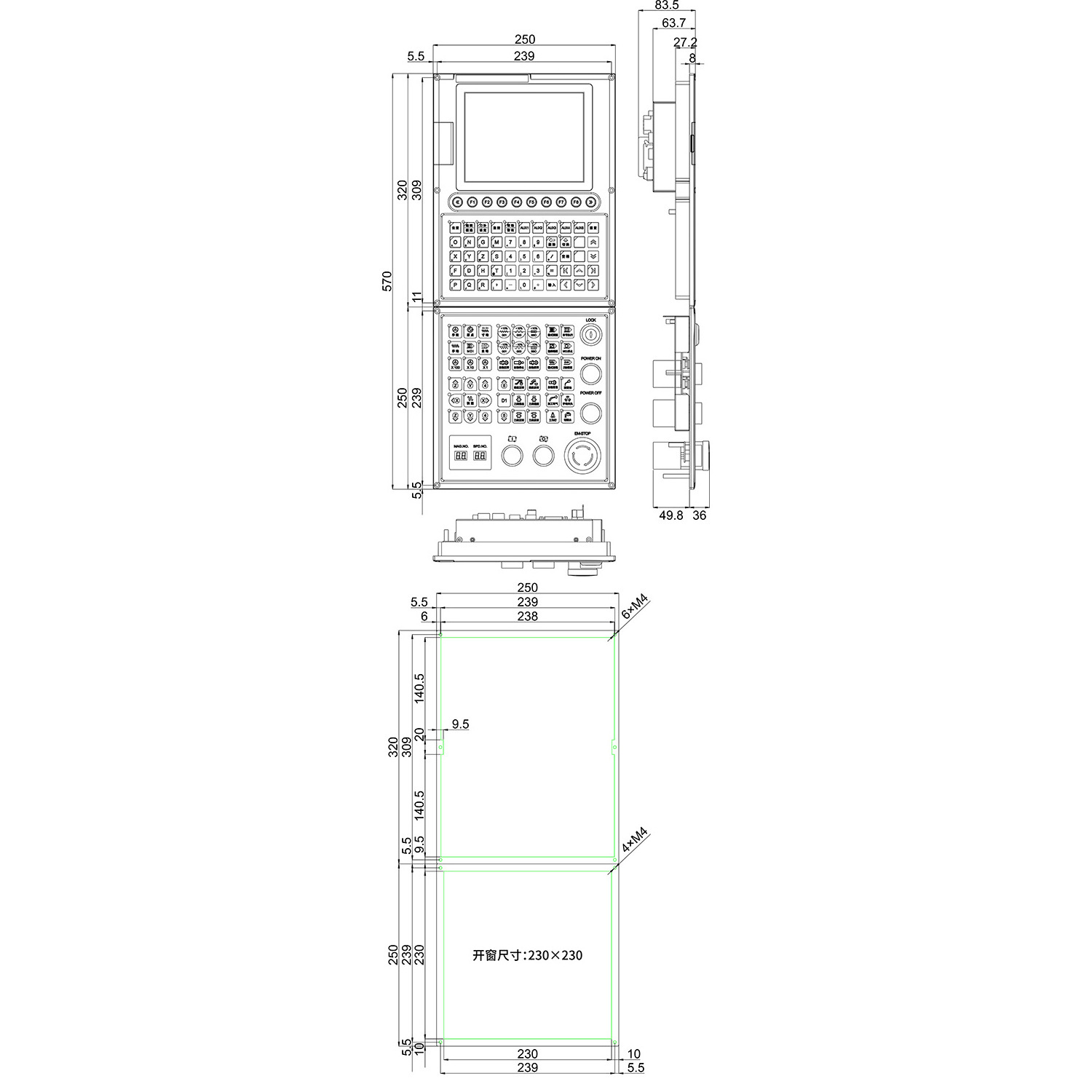 High Speed Precision 8 Inch Open Cnc Control Or Milling Machine With Multiple Tool Magazine Options Cnc Controller System