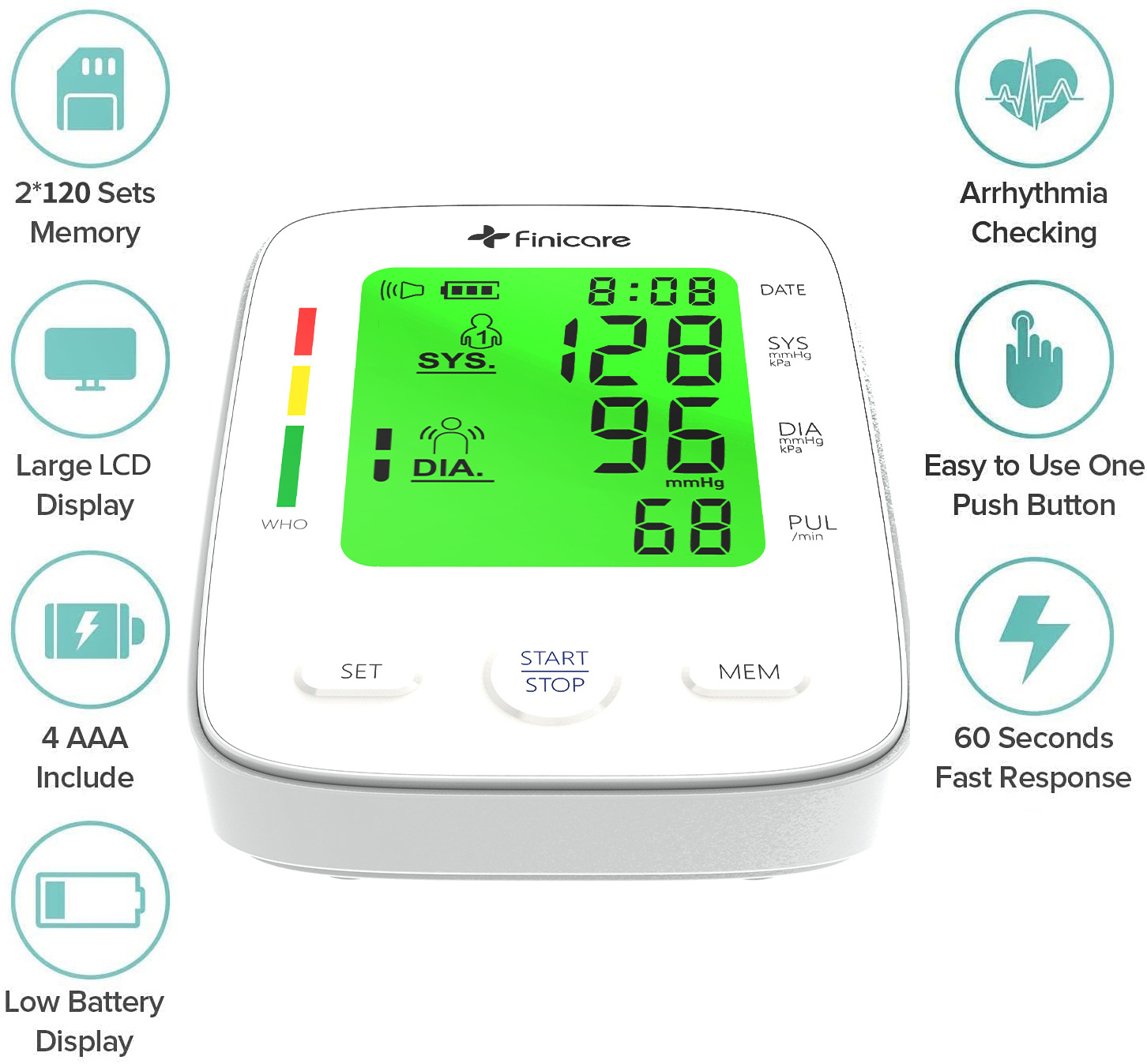 Hot Sale Professional Bp Digital Machine Blood Pressure Monitor