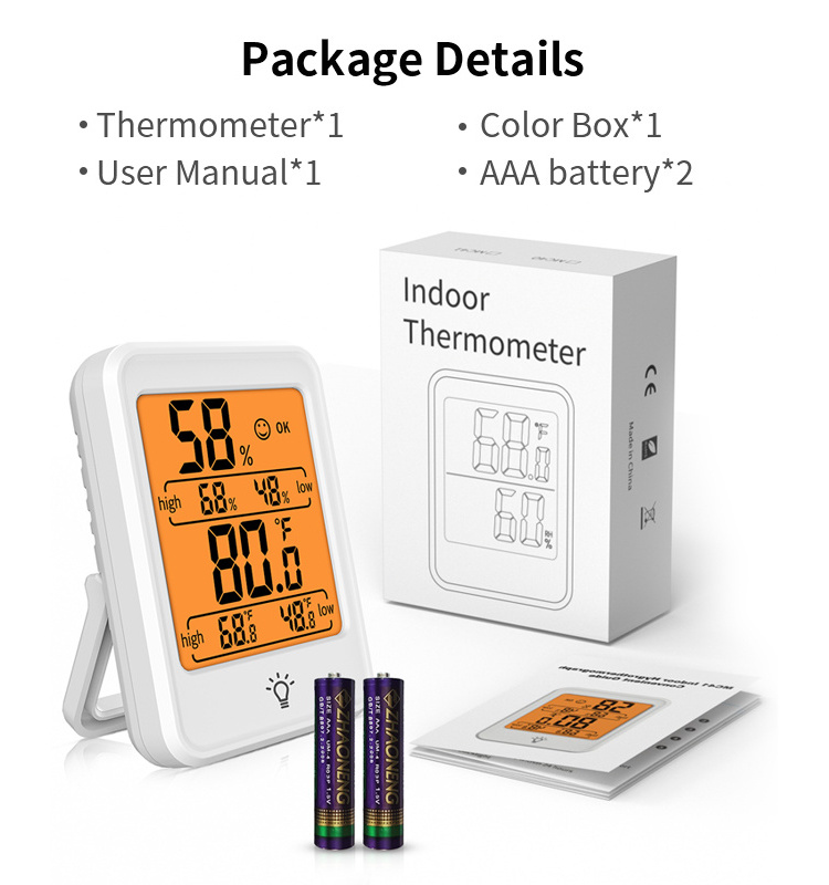 Indoor Room LCD Electronic Temperature Humidity Meter Digital Thermometer Hygrometer Household Thermometers