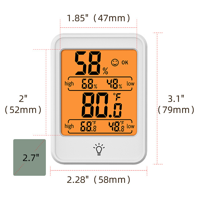 Indoor Room LCD Electronic Temperature Humidity Meter Digital Thermometer Hygrometer Household Thermometers