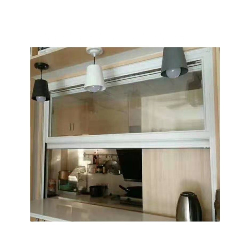 commercial automic electric aluminum profile vertical sliding window new design aluminium up down sliding glass window