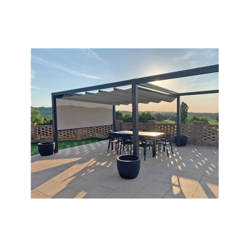 Best-Selling Arches, Arbours, Pergolas Patio Pergola Aluminium Garden Gazebo Motorised Glass Enclosed Aluminium Pergola