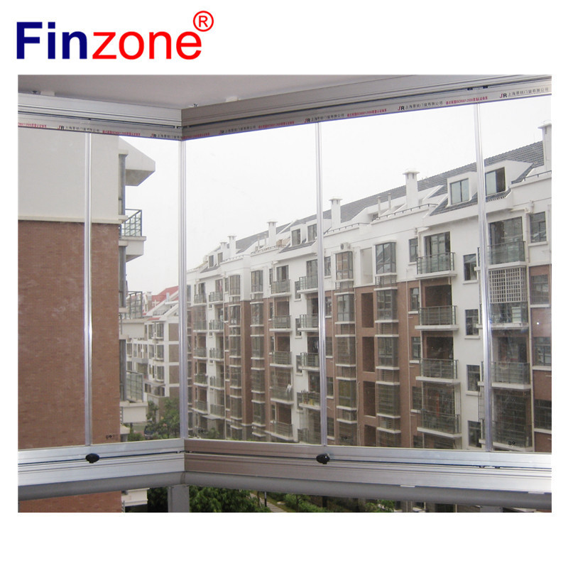 classical glass curtain as terrace glazing system for balcony accordion door pergola