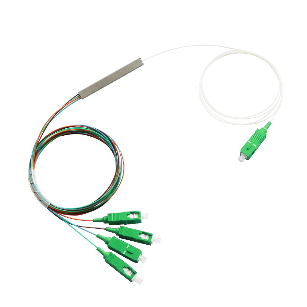 High Quality 1x2 1x4 1x8 1x16 Optic Fiber Splitter Splitter Steel Tube Cable 2 Way 4 Way 8 16 Way Fiber Optic PLC Splitter