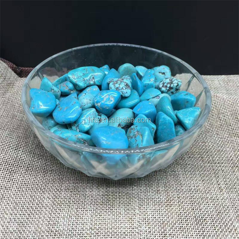 Wholesale Polished Turquoise Chips Rough Stone Gemstone Crystal Tumbled Stone