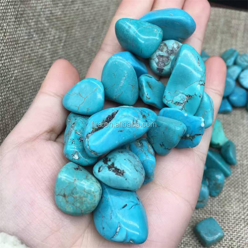 Wholesale Polished Turquoise Chips Rough Stone Gemstone Crystal Tumbled Stone